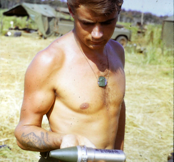 Unidentified 161 Battery gunners, circa 1966