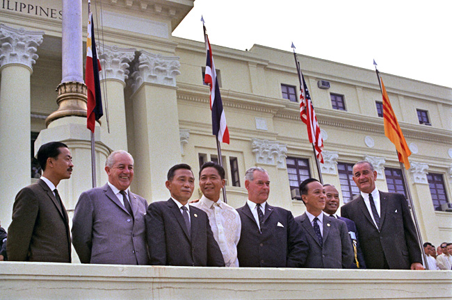 Free World Forces leaders at the Manila Conference, 1966