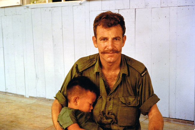 Ron Agnew at Ba Ria orphanage, circa 1970