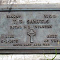 Grave of WO1 T. R. Samuels