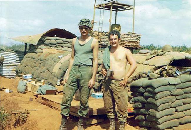 Andy Mokaraka and Mickey Ryan at Sandbag City, circa 1971 Andy Mokaraka and Mickey Ryan at Sandbag City, circa 1971