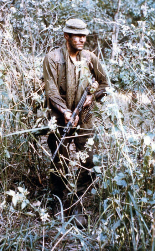 Alan Sherris on patrol, 1971