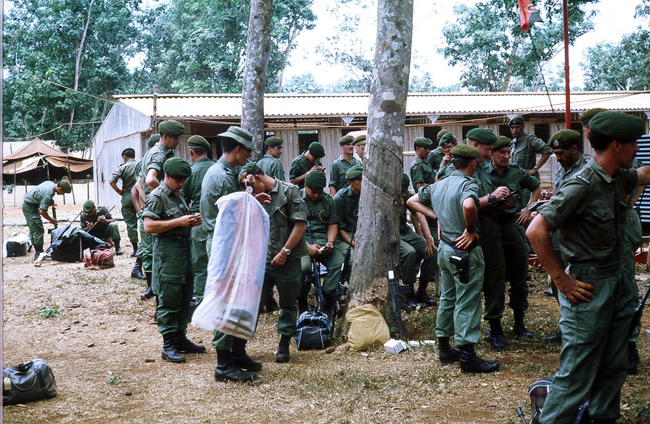 W3 Company soldiers getting ready for leave in Vung Tau
