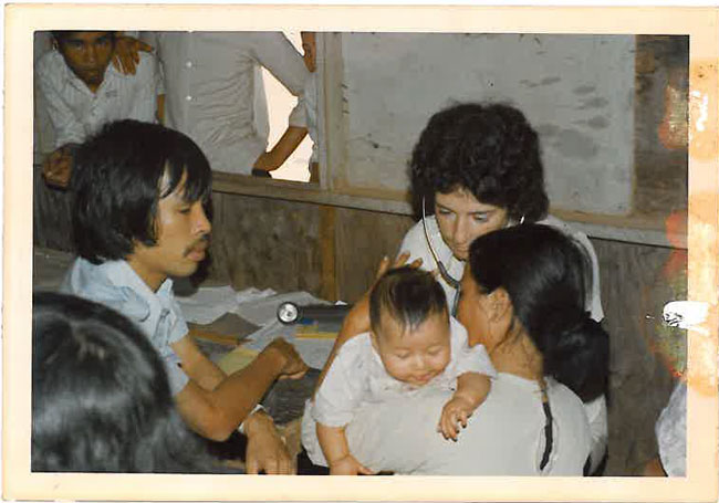 Child health clinic, Quang Tri, 1975