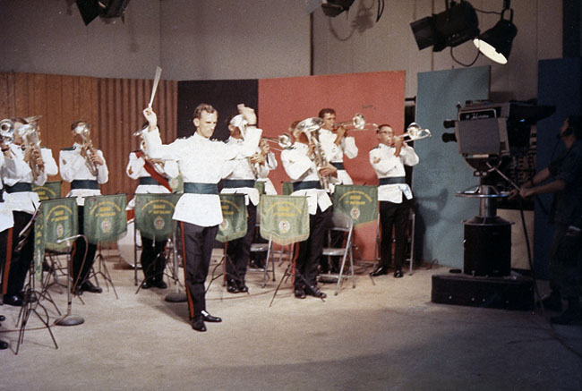 The band records at the AFVN television studio in Saigon - 1RNZIR Band Tour, 1969