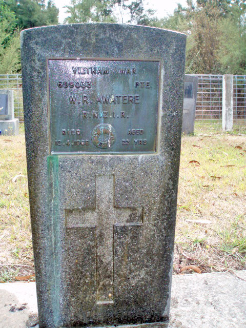William Awatere's grave, 2009