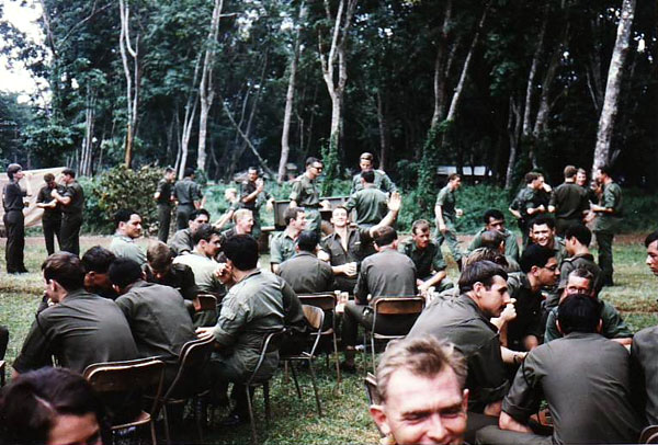 Whiskey 3 Company farewell party, 1970