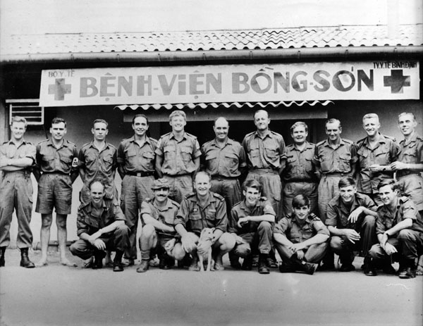 New Zealand Services Medical Team staff at Bong Son, 1970