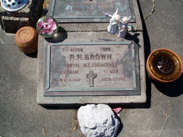 Rawhiti Brown's grave, 2009