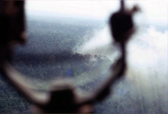 Gunship suppression fire during bunker assault, 1970-1971