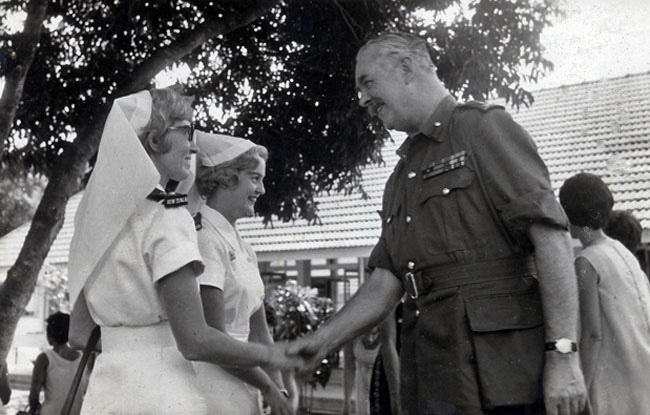 Claire Jacobson meets New Zealand Governor-General, circa 1965-66