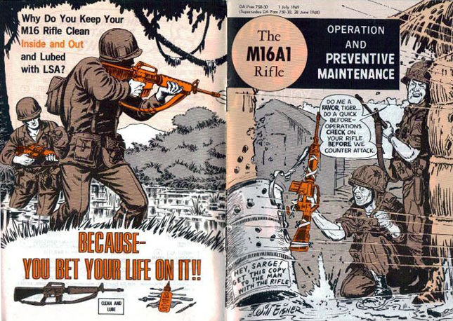 M16A1 rifle maintenance manual