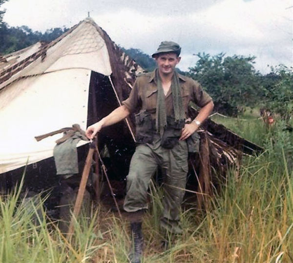 Padre John Carde in Vietnam, circa 1971