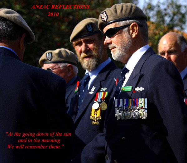 Martin Knight-Willis at the Hobsonville Anzac Day parade, 2010