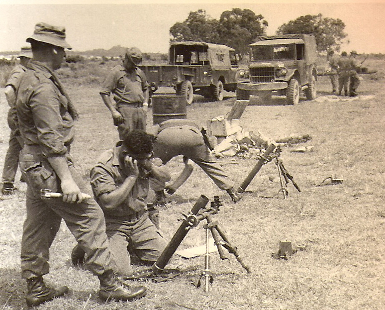 Mortar training at Chi Lang, 1972