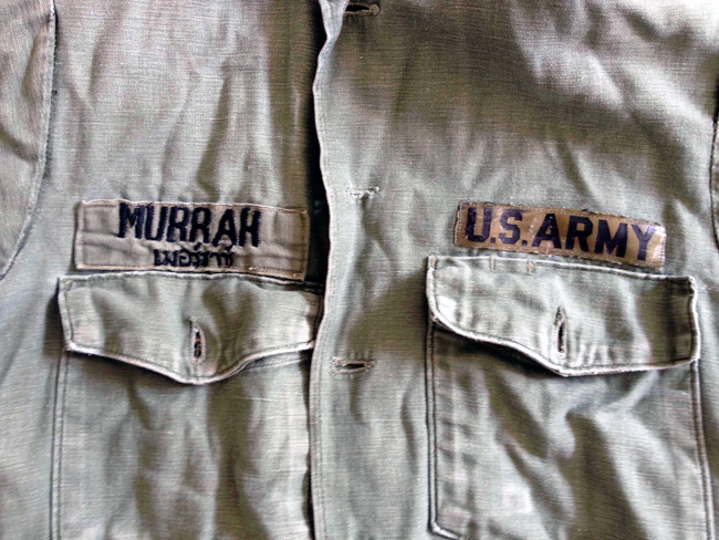 US Army shirt worn by Mark Murrah, circa 1970-1971