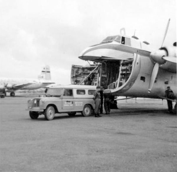41 Squadron - Bristol Freighter 5906 at Qui Nhon, April 1968
