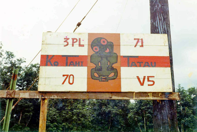 3 Platoon V5 Company sign 