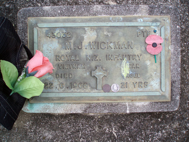 Michael Wickman's grave, 2008