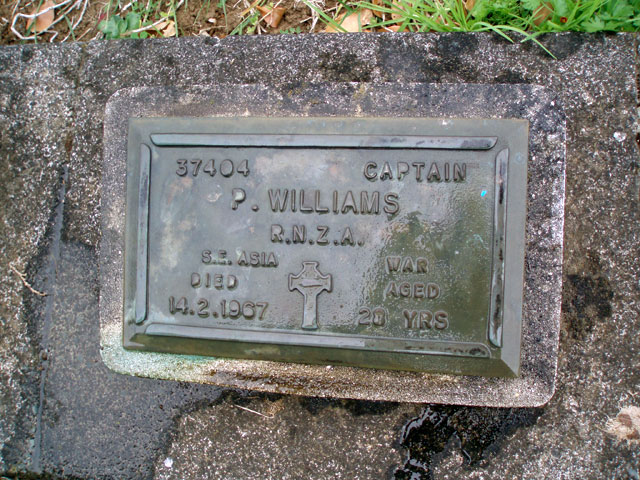 Peter Williams grave, 2008