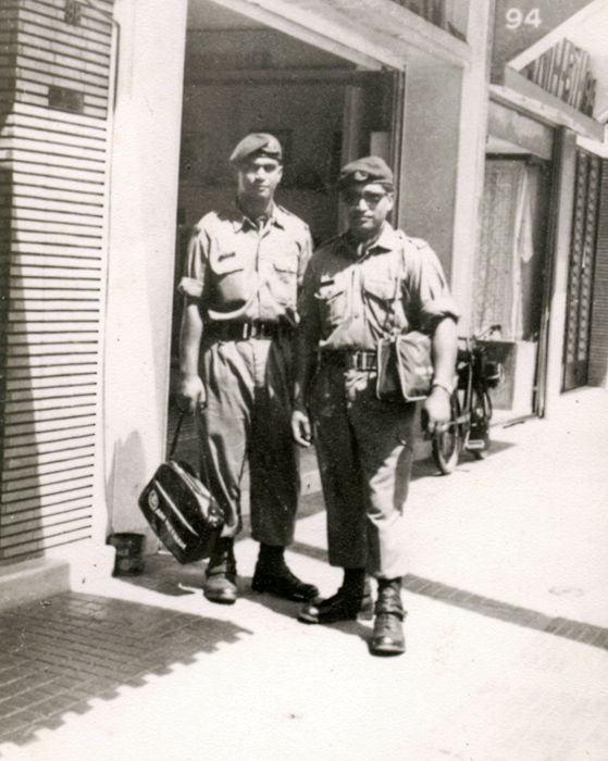 James Taitua (right) in Vietnam, circa 1966-1967