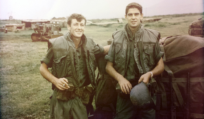 John Killeen (left) in Vietnam