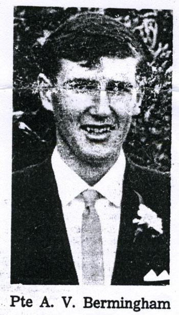 Newspaper article about Arthur Bermingham, who died of wounds received in Vietnam, 20 November 1969 Newspaper article about Arthur Bermingham, who died of wounds received in Vietnam, 20 November 1969