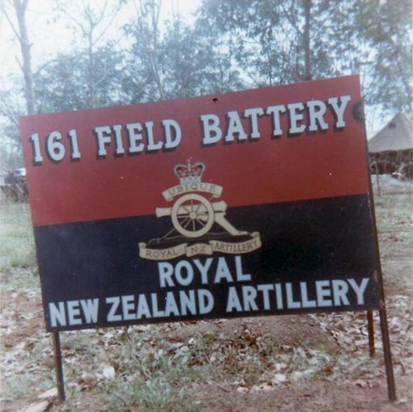 161 Battery sign, Nui Dat, 1967 161 Battery sign, Nui Dat, 1967