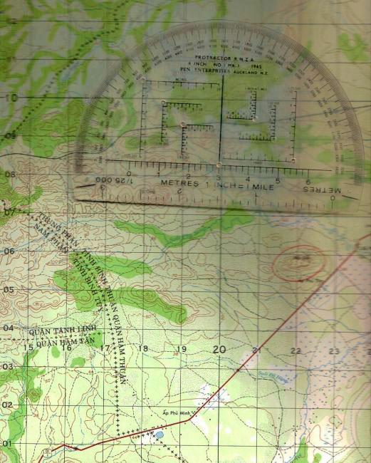 Royal New Zealand Artillery protractor Royal New Zealand Artillery protractor