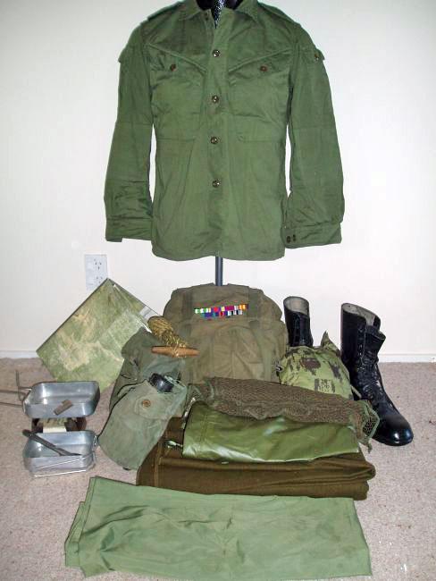 Norman Bookers military gear Norman Bookers military gear