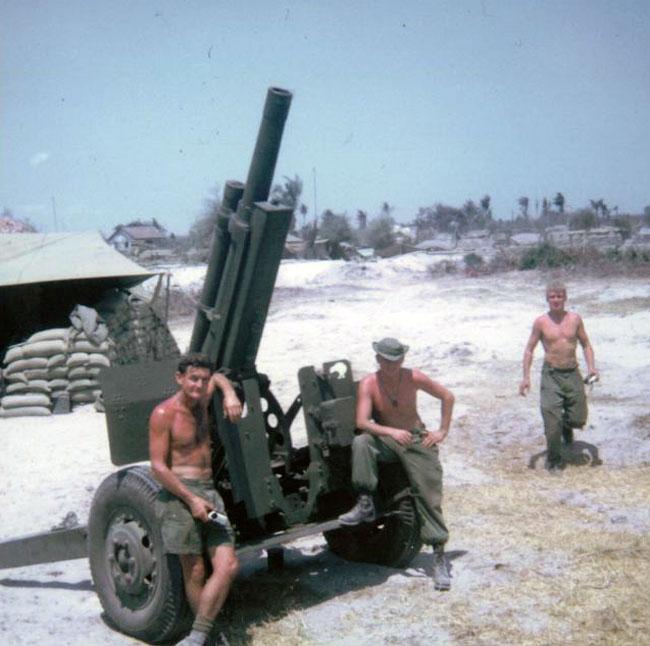 Walter Addison (left) and Brent Buchan with No.3 gun, circa 1968 Walter Addison (left) and Brent Buchan with No.3 gun, circa 1968