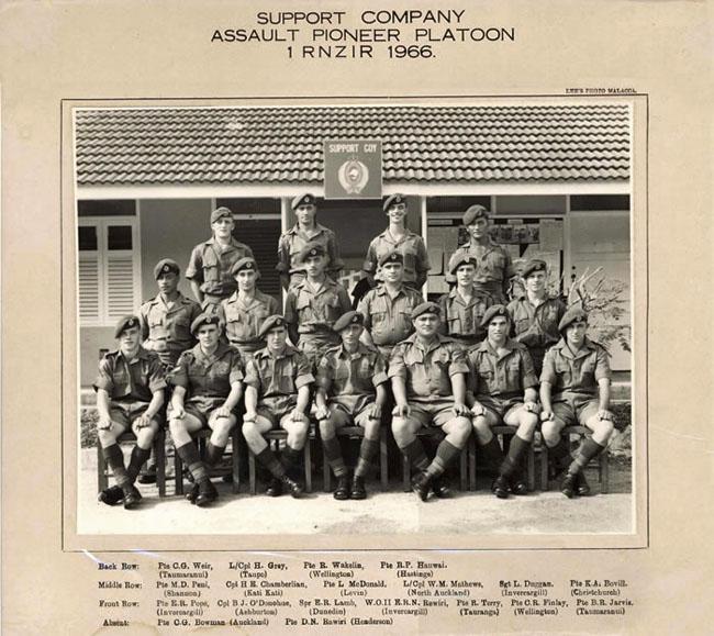 Assault Pioneer Platoon of Support Company 1RNZIR in 1966 Assault Pioneer Platoon of Support Company 1RNZIR in 1966