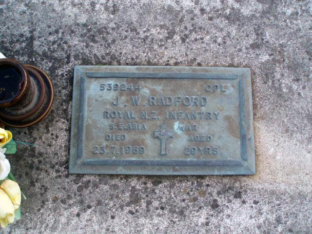 Joseph Radford's grave, 2009 Joseph Radford's grave, 2009