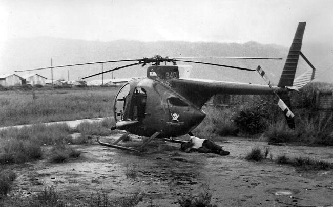 Hughes OH-6A at Chi Lang, 1972 Hughes OH-6A at Chi Lang, 1972