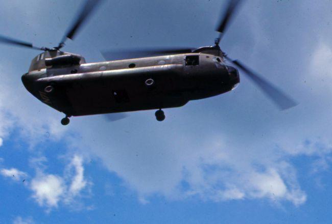 1RNZIR Band Tour Vietnam 1969 - Chinook helicopter 1RNZIR Band Tour Vietnam 1969 - Chinook helicopter