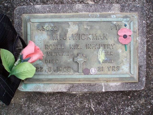 Michael Wickman's grave, 2008 Michael Wickman's grave, 2008