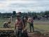 Members of 161 Battery dig defences at Nui Dat, circa 1966-1967
