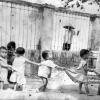 Children line up at a Saigon orphanage, 1968