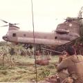 Chinook helicopter, Operation Hermit Park, 1971