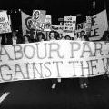 Labour Party members protest in Auckland, 21 April 1972