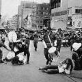 Protesters interrupt 161 Battery parade Protesters interrupt 161 Battery parade