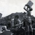 Soldiers from Victor 4 Company pictured below Dinh Co monastery, 19 July 1969