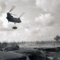 Helicopter carrying supplies to FSB Coogee, May 1968