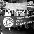 Anti-Vietnam War protest march in Wellington, 1971