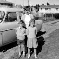 Susan Hughes with family at Waiouru, 1966