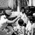 Charge Sister Pamela Miley with Vietnamese orphans, circa 1969