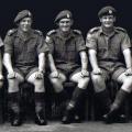 W Company Officers. Left to right: Lt Barley, Maj Hotop, Capt Sinclair, Lt Steel, Lt Denniston-Wood